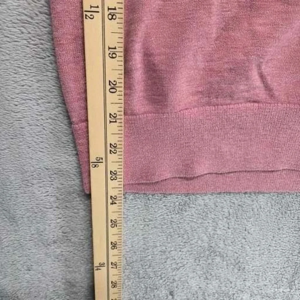 Banana‎ Republic Sweater Mens Large Red Organic Slub Cotton Pullover Raglan